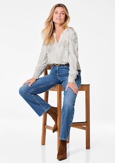 Bluse mit schimmerndem Paisley Muster thumbnail 4