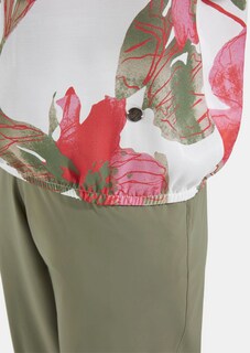 Blouseshirt met een elegant bloemenmotief thumbnail 4