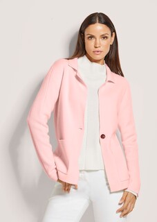Gebreide blazer met kasjmier thumbnail 2