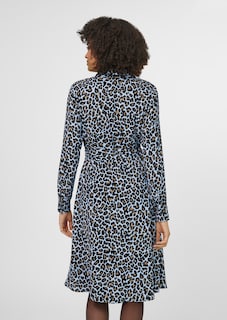 Hemdblusenkleid mit Animal-Print thumbnail 4