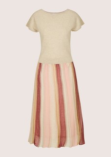 Leichtes Strickkleid mit Streifenrock thumbnail 7