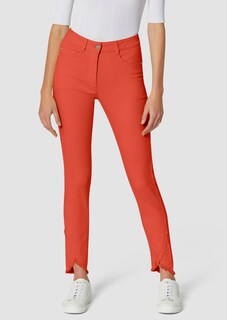 Schlanke Jeans mit Fransensaum thumbnail 2