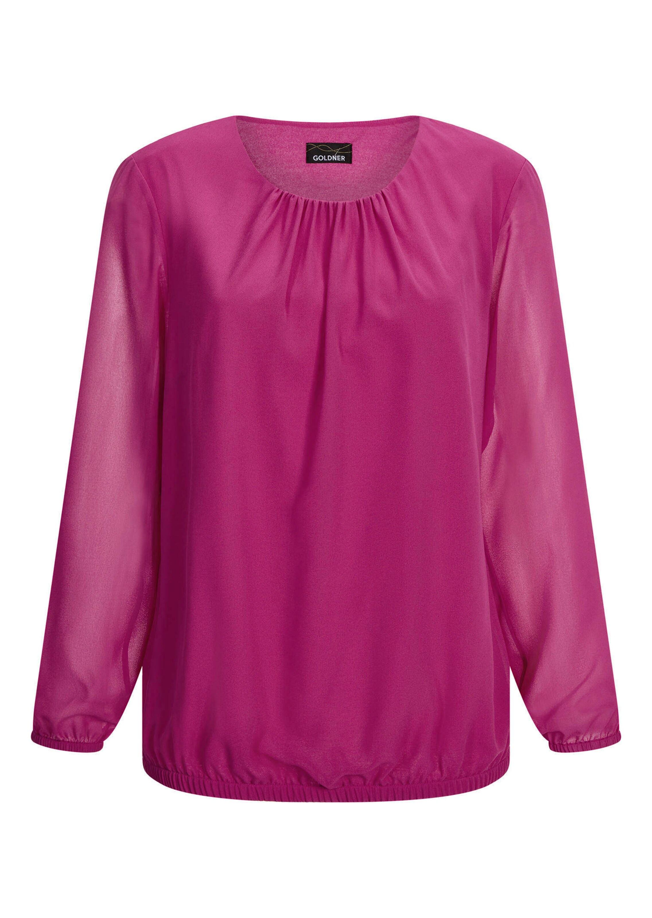 Elegante blouse van chiffon