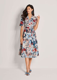 Wickelkleid mit Blumenmuster thumbnail 2