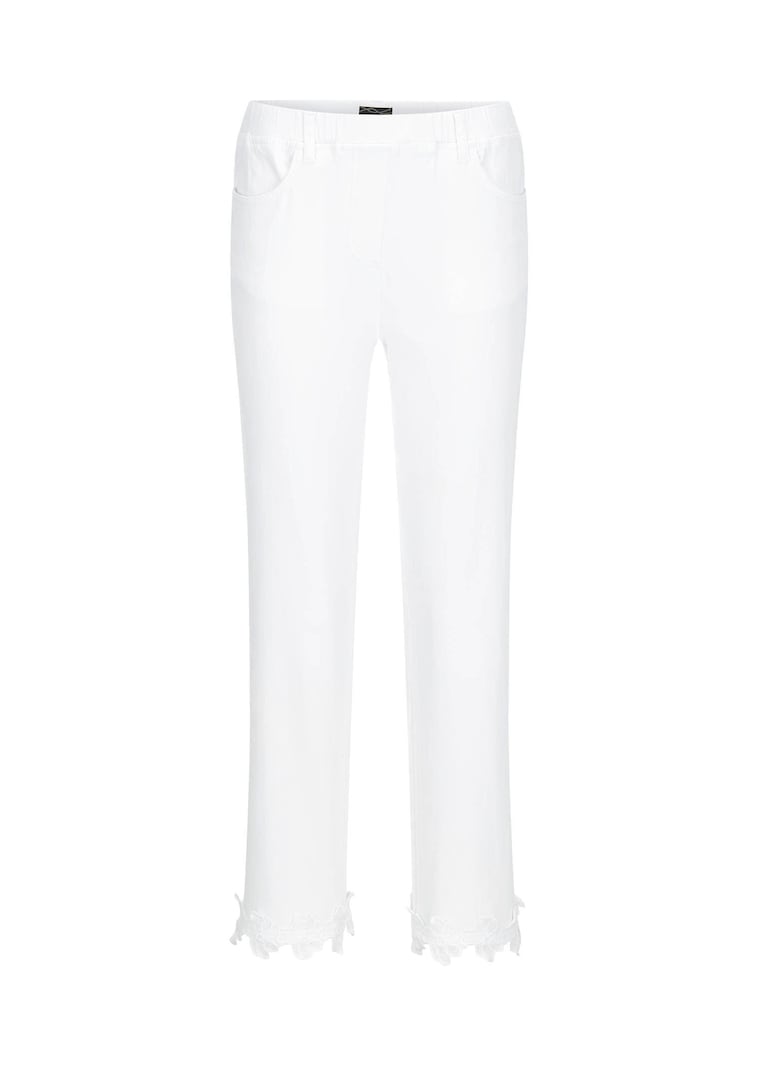 Jeans CARLA mit Spitzenbordüre