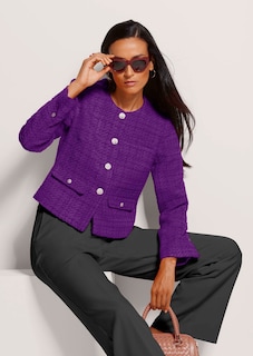 Kurzer Tweed-Blazer thumbnail 5