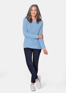 Figurschmeichelnder Pullover aus reiner Baumwolle thumbnail 3
