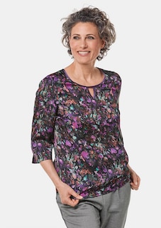 Blouse imprimée soyeuse et fluide thumbnail 1