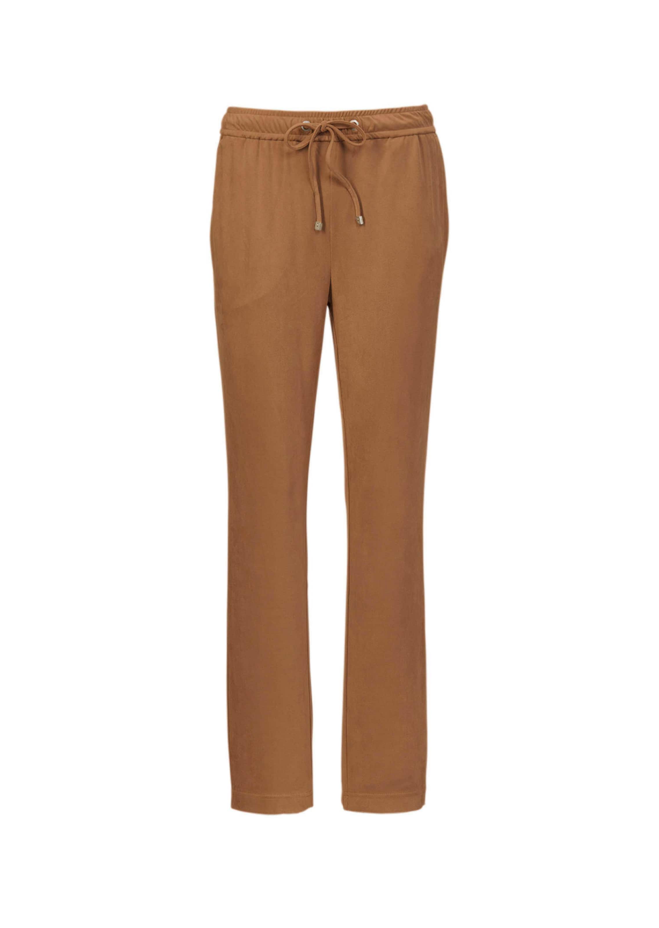 Stretch Hose SARA in Veloursleder-Optik