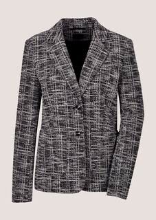Jersey-Blazer in Tweed-Optik mit Effektgarn thumbnail 6
