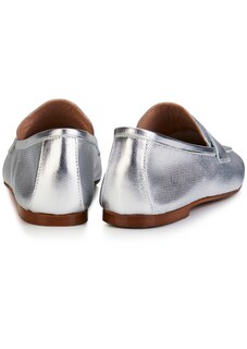 Metallic-Slipper aus softem Leder thumbnail 3