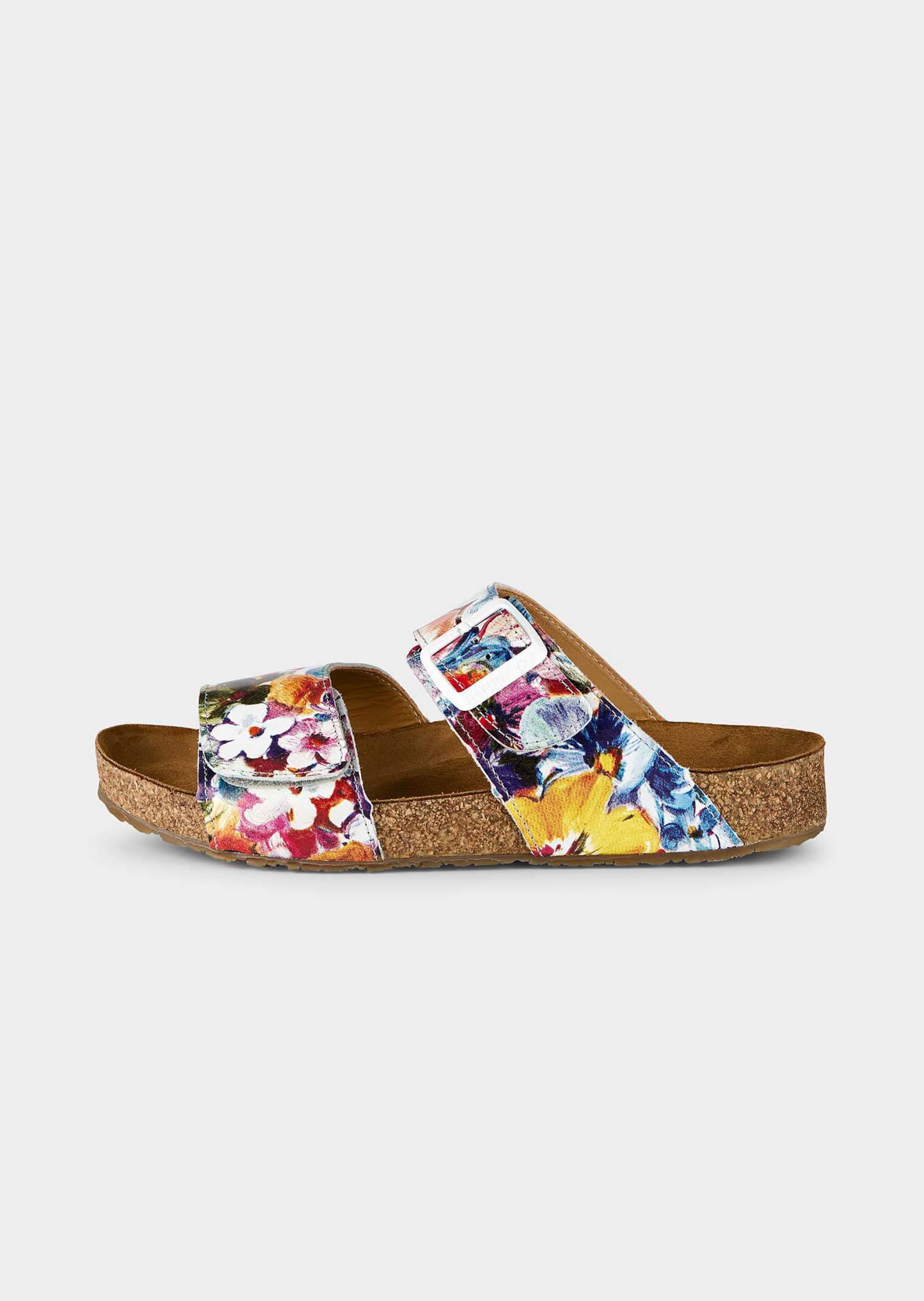 Sandalen met kurken voetbed