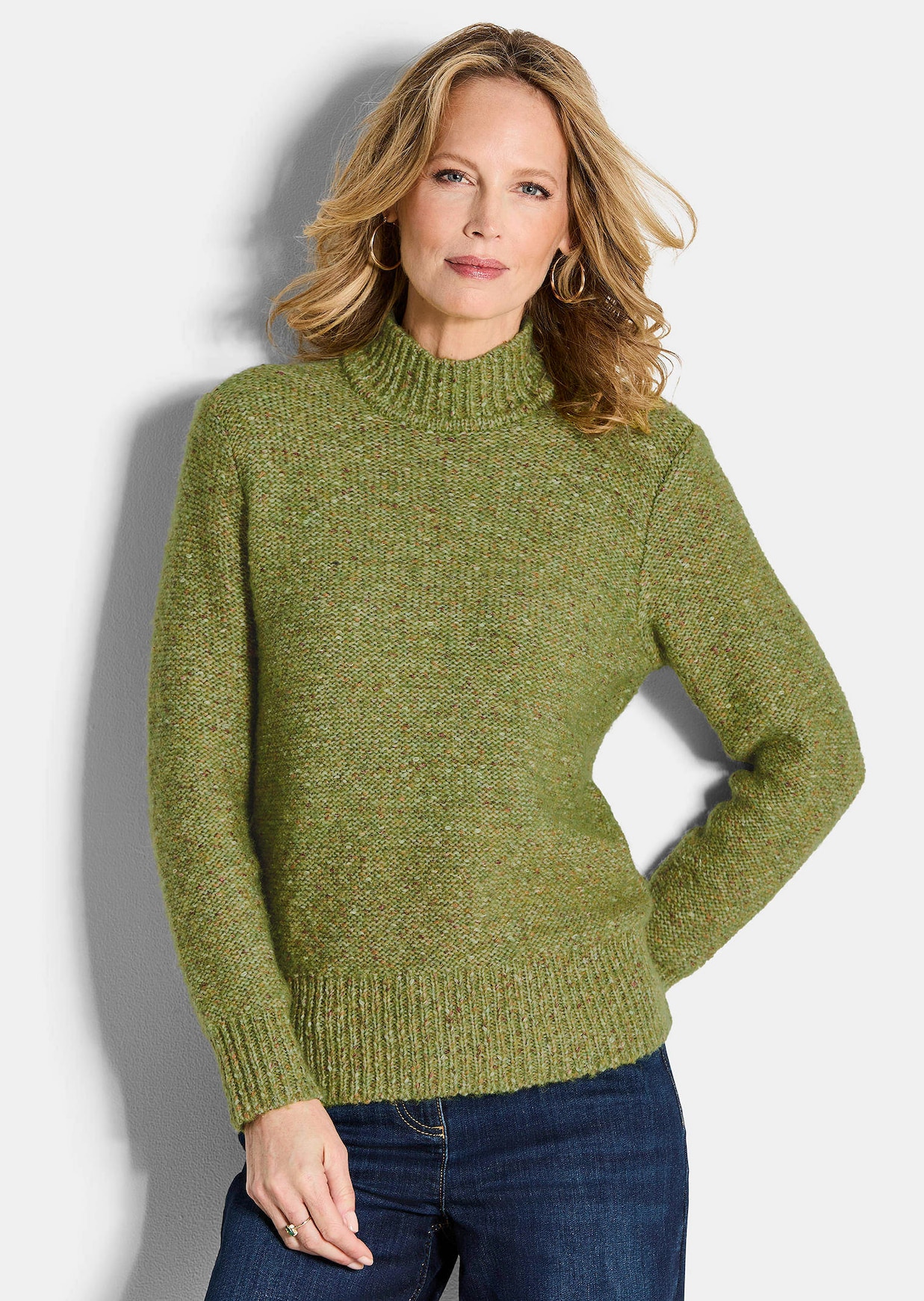 Strickpullover in Bouclé Optik