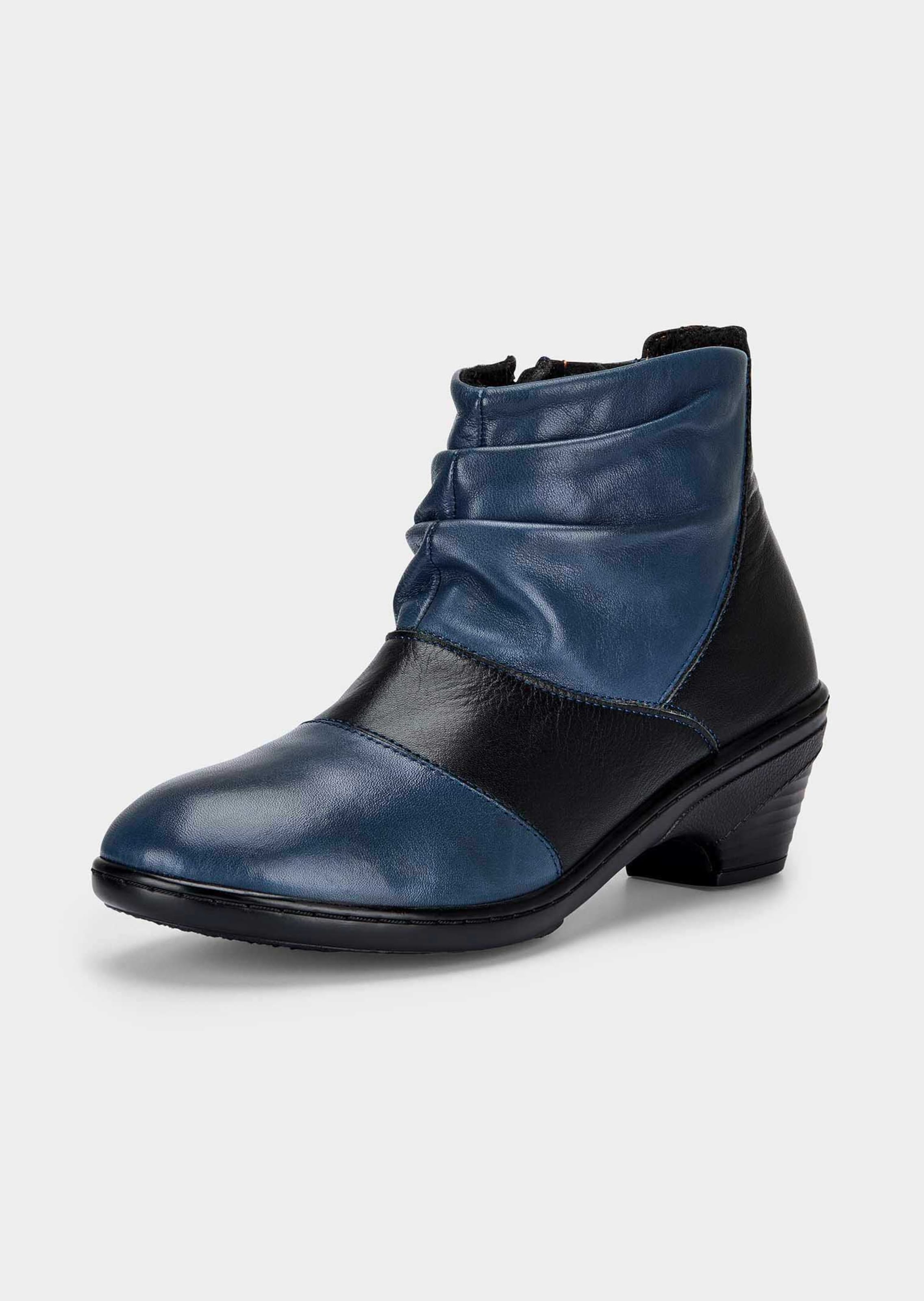 Gefütterte Stiefeletten aus echtem Leder