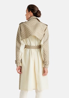 Trenchcoat mit edlem M-Logo-Jacquard thumbnail 4
