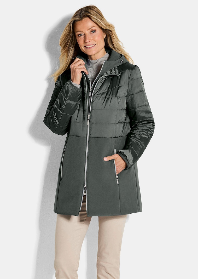 Veste matelassée avec empiècement en Softshell