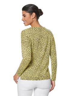 Oversized jumper with abstract leopard print thumbnail 4