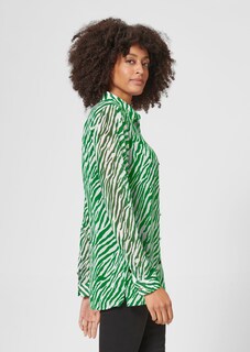 Long-line animal print blouse thumbnail 5