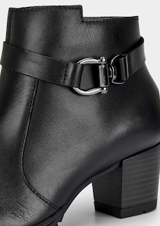 Stiefeletten aus Glattleder mit Zierelement thumbnail 3