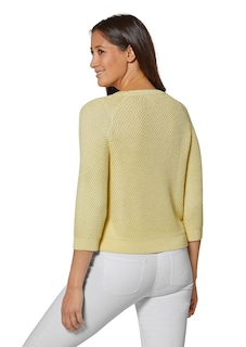 Pullover aus Bändchengarn mit modischen 3/4-Ärmeln thumbnail 4