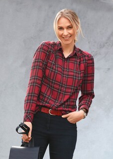 Lässige Hemdbluse im angesagten Karodessin thumbnail 7