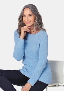Figurschmeichelnder Pullover aus reiner Baumwolle thumbnail 5