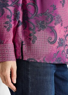 Overhemdblouse van viscose-satijn thumbnail 5