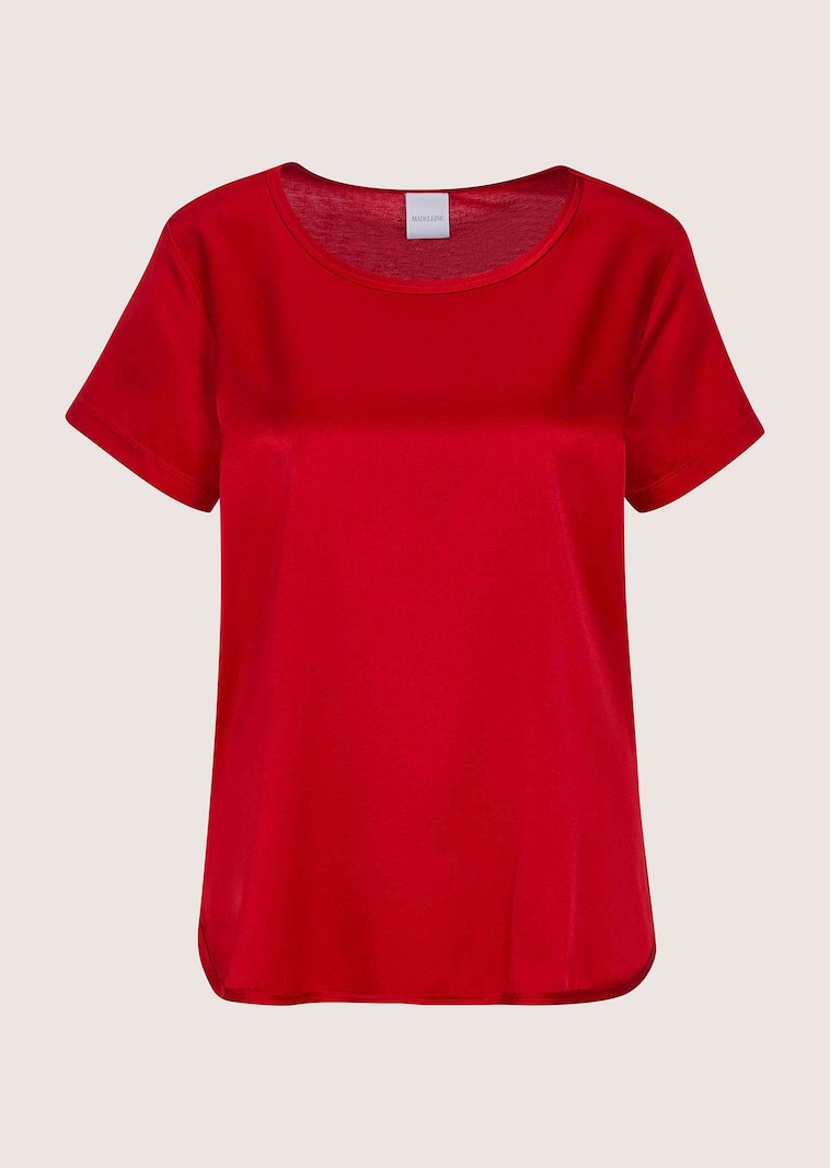 Kurzarm-Shirt mit Seide
