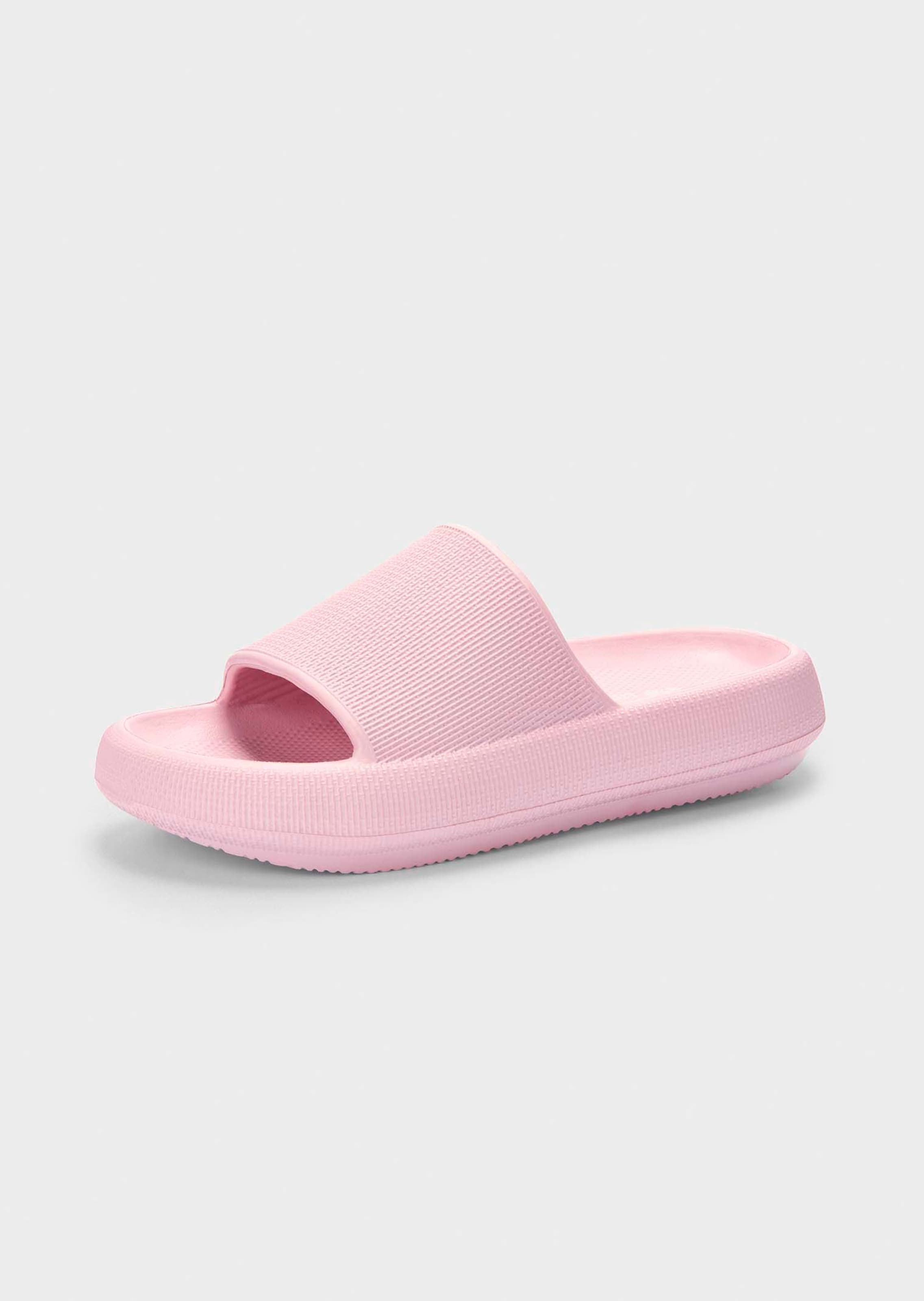 Badslippers met zool met grip