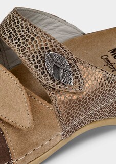 Mules en cuir avec semelle à mémoire de forme thumbnail 3