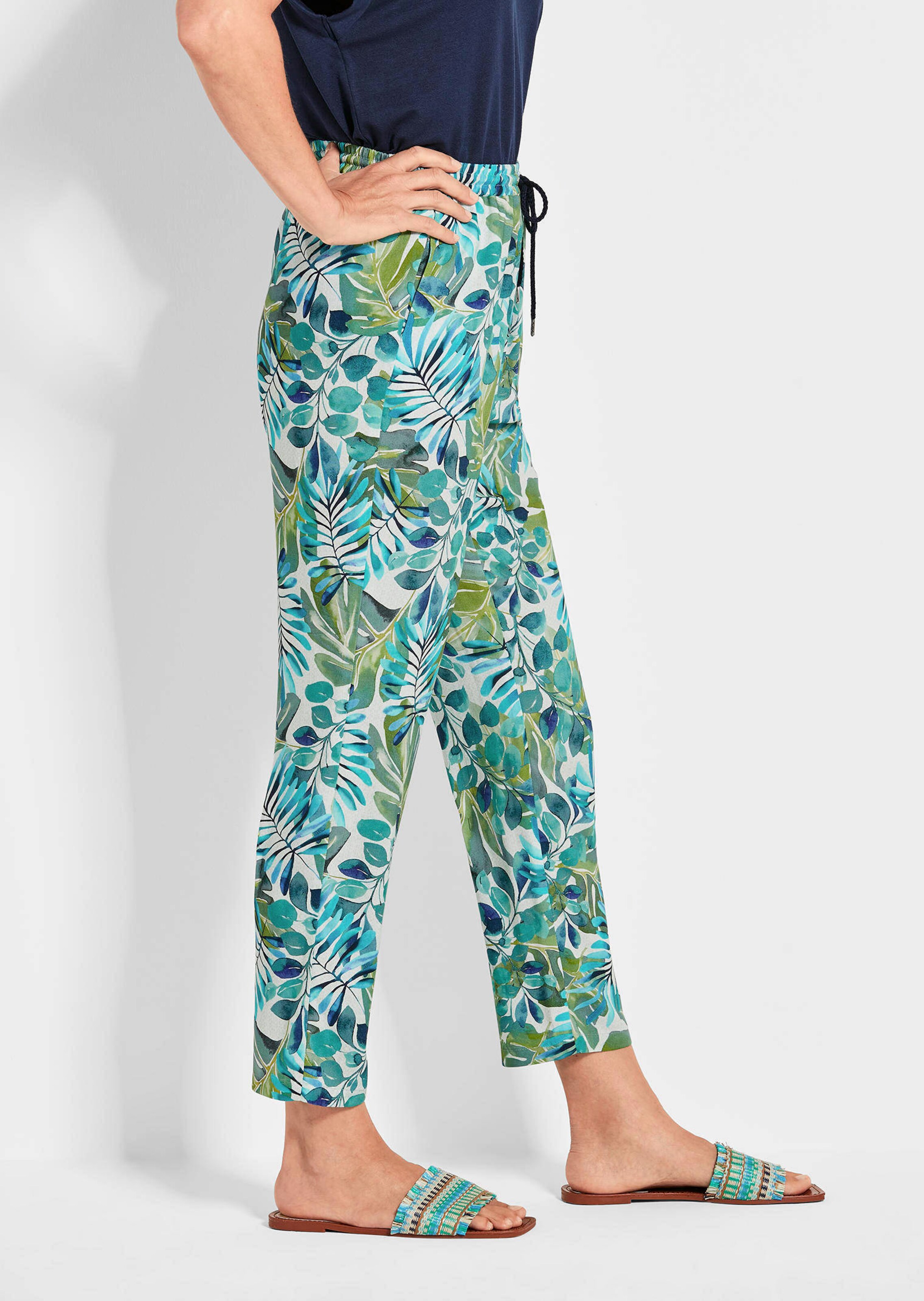 Druckhose SARA in Blätterprint thumbnail 4