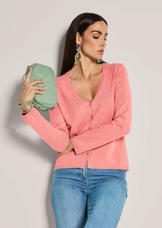 Feinstrick-Cardigan mit Modal thumbnail 4