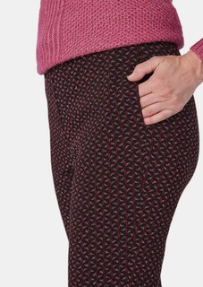 Jacquardhose mit Stretch thumbnail 5