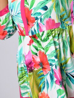Tunika mit sommerlichem floralen Dessin thumbnail 5