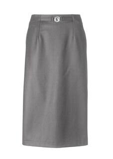 Klassieke scheerwollen rok met elastische tailleband thumbnail 4