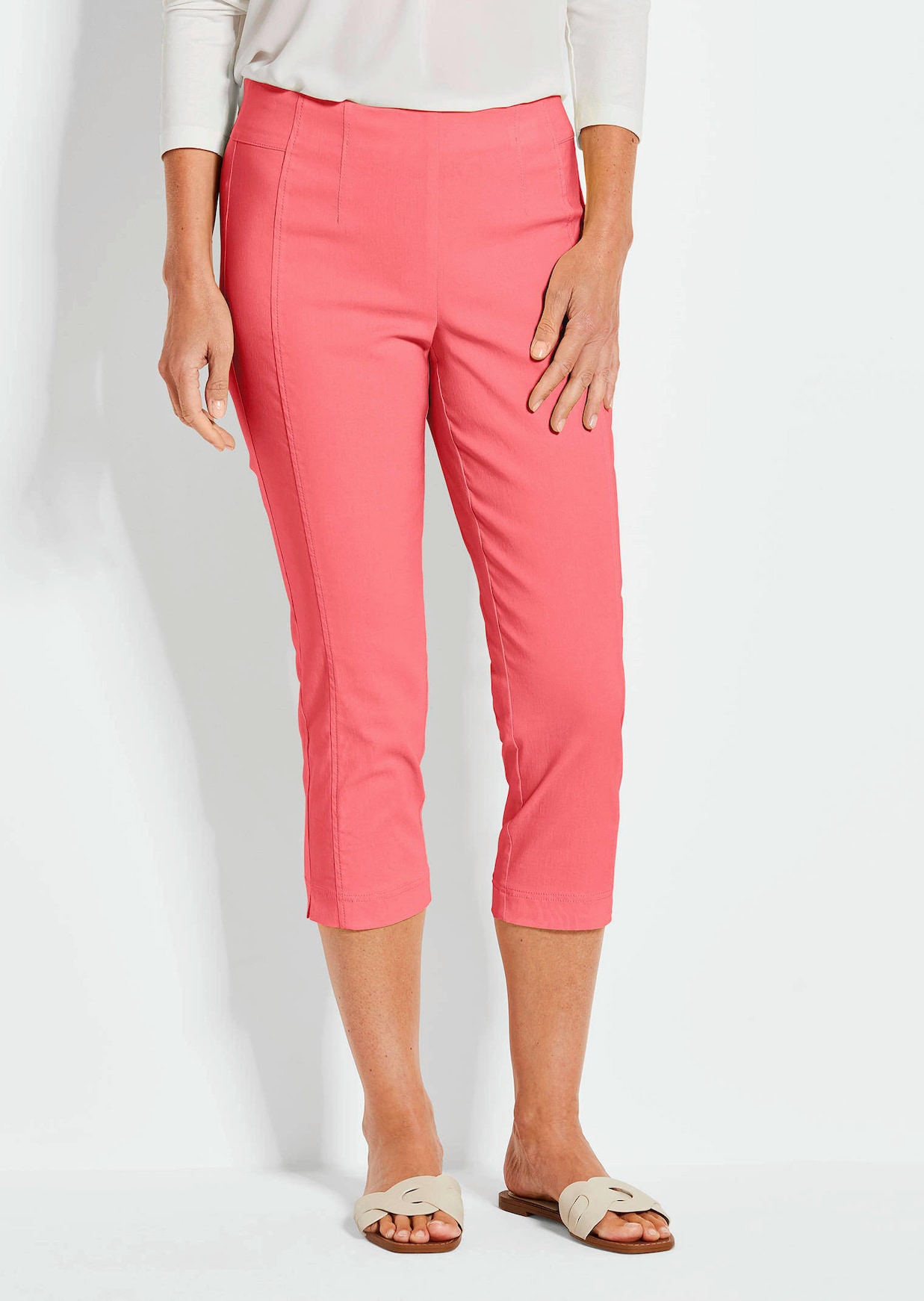 7/8-broek LOUISA met elastische tailleband van superstretch