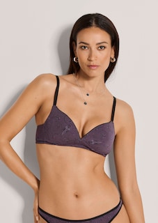 Non-wired bra with a paisley print thumbnail 1