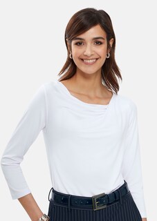 Shirt mit drapiertem Wasserfallausschnitt thumbnail 2