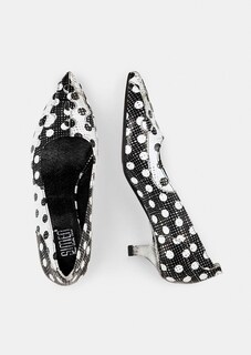 Pumps aus Leder mit Punktemuster thumbnail 2