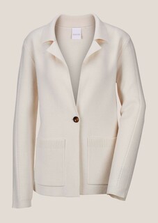 Gebreide blazer met kasjmier thumbnail 6