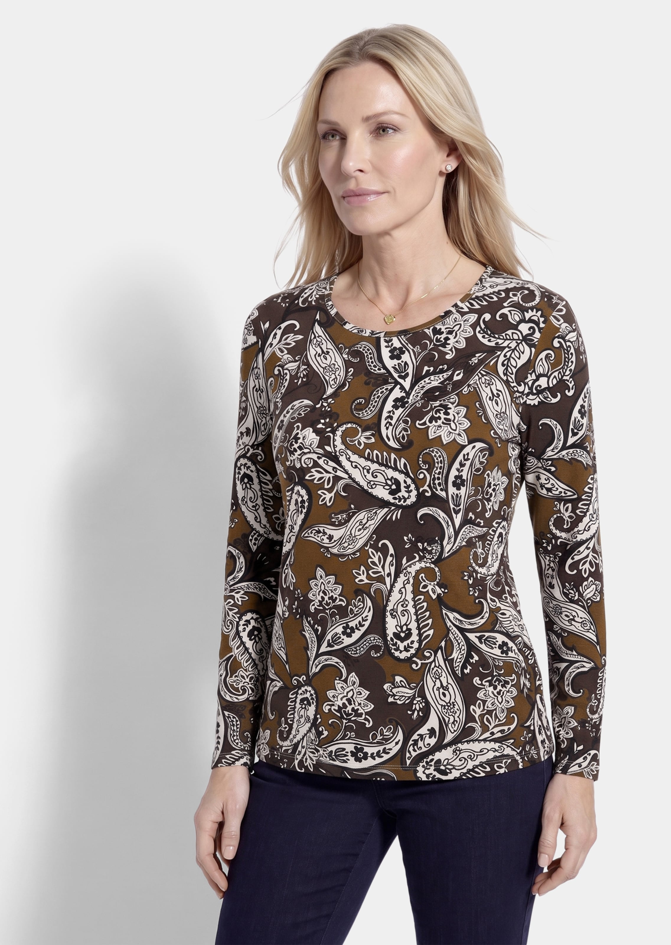Paisleyshirt in pflegeleichter Stretchware