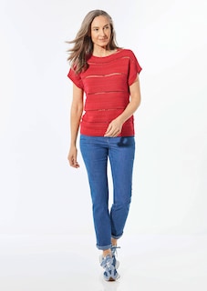Tricot topje met boothals thumbnail 2