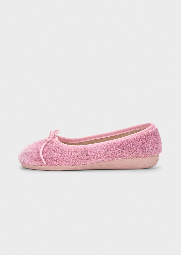 Ballerinapantoffels met strik