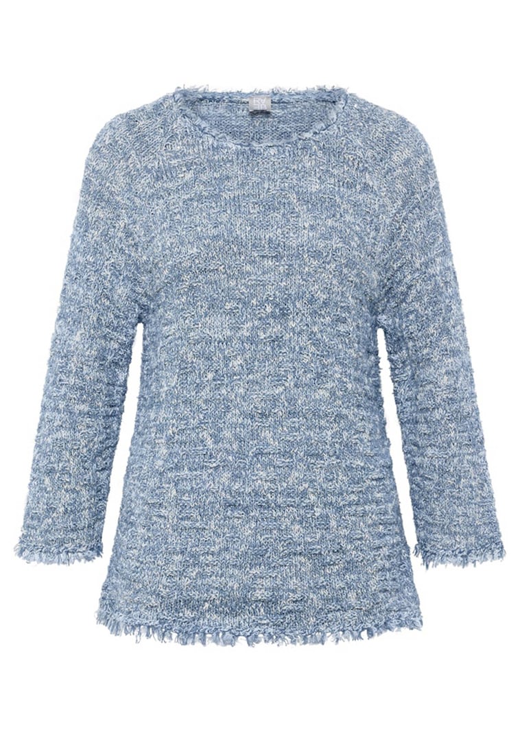 Strickpullover aus Effektgarn mit Pailletten