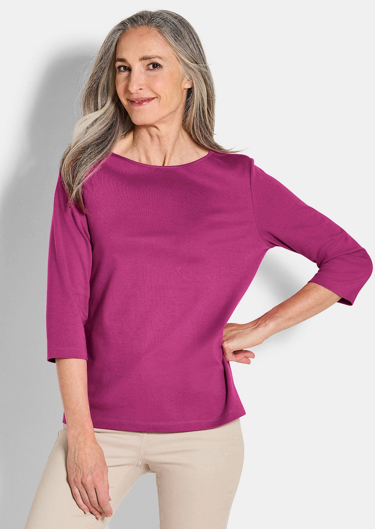 T-shirt basique en jersey interlock