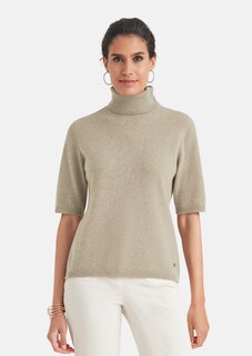 Kaschmirpullover mit Rollkragen und Halbarm thumbnail 2