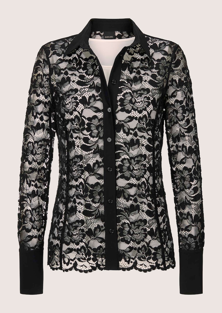Blouse set with lace