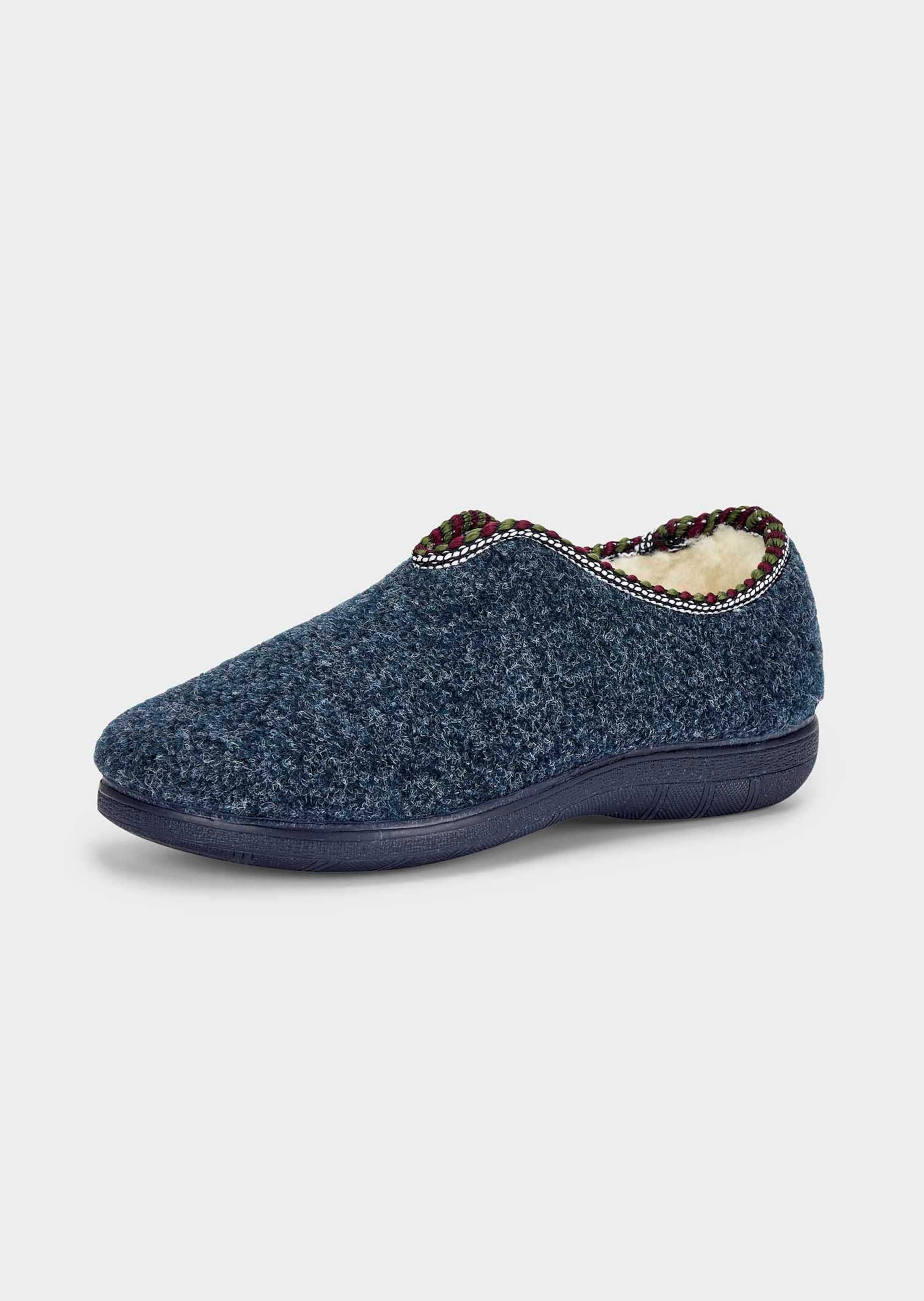 Chaussons en feutre avec doublure en laine vierge