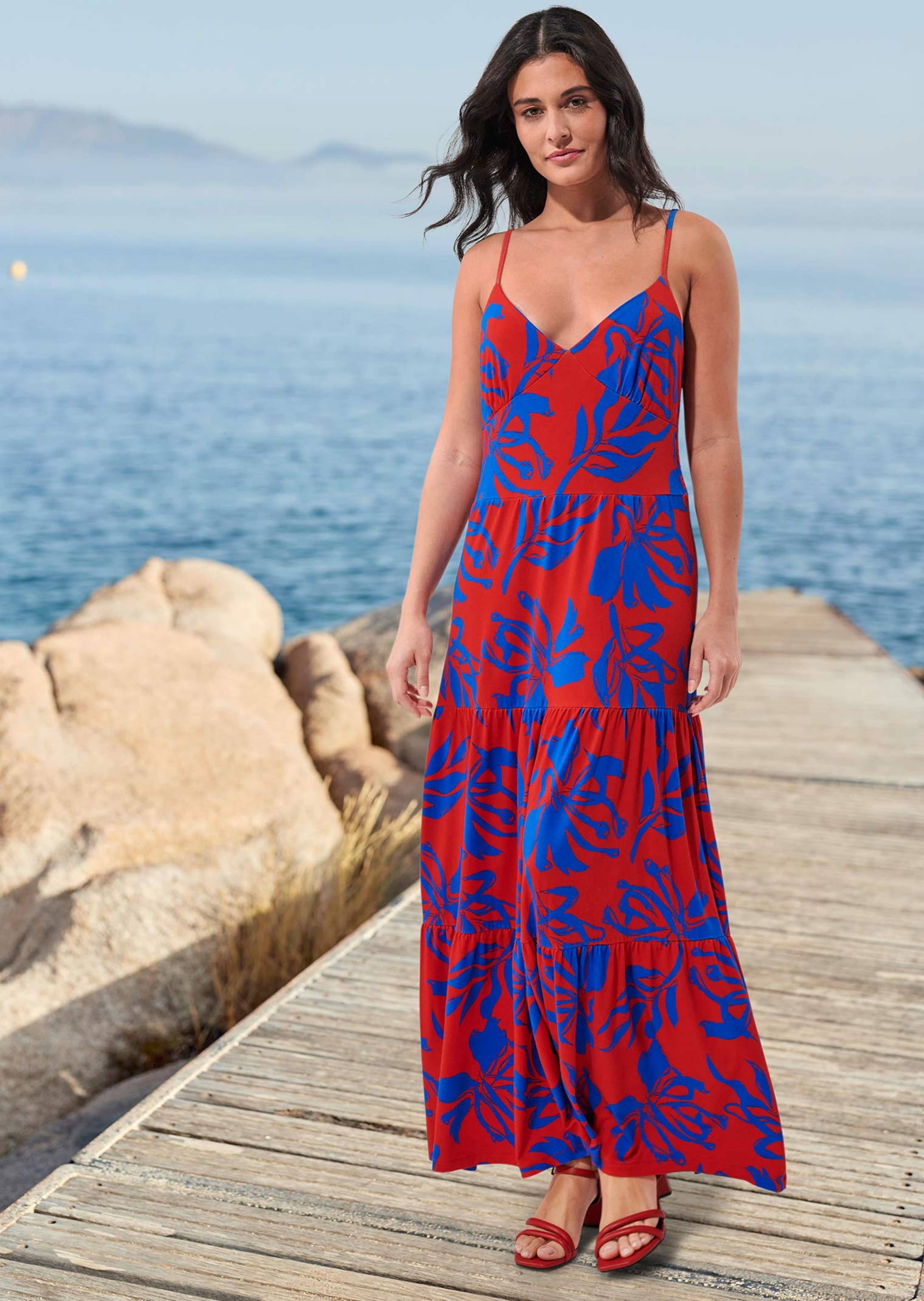 Flared bandeau sun dress