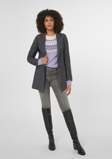 Langer Tweed-Blazer thumbnail 3